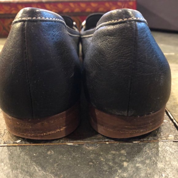 Prada Leather Box Toe Flat Sz 38 Shoe - Picture 8 of 10